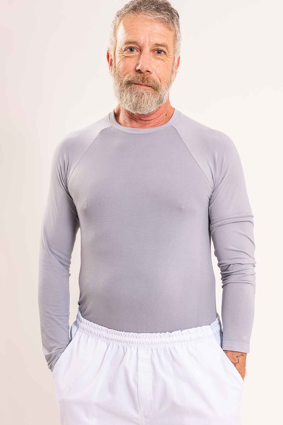 Camiseta térmica gris (hombre) - Oh! Wear