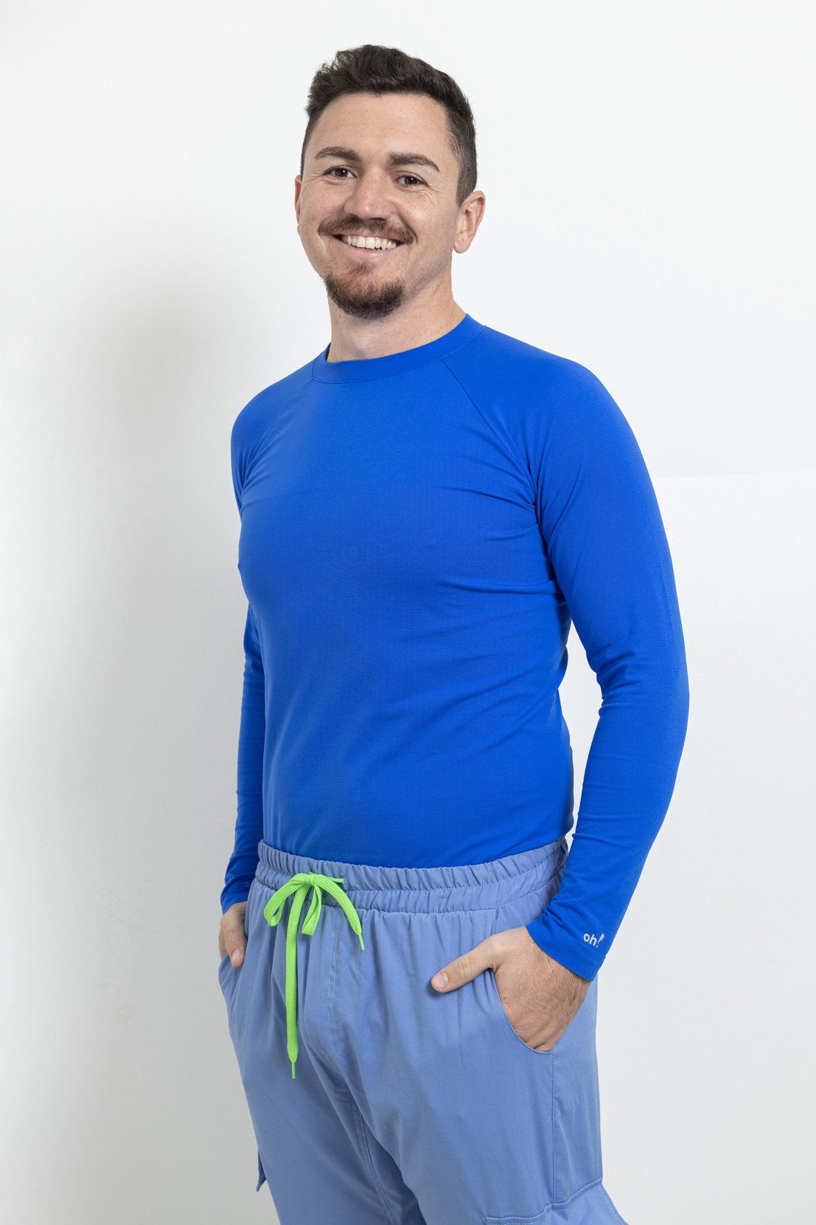 Camiseta térmica azul eléctrico (hombre) - Oh! Wear