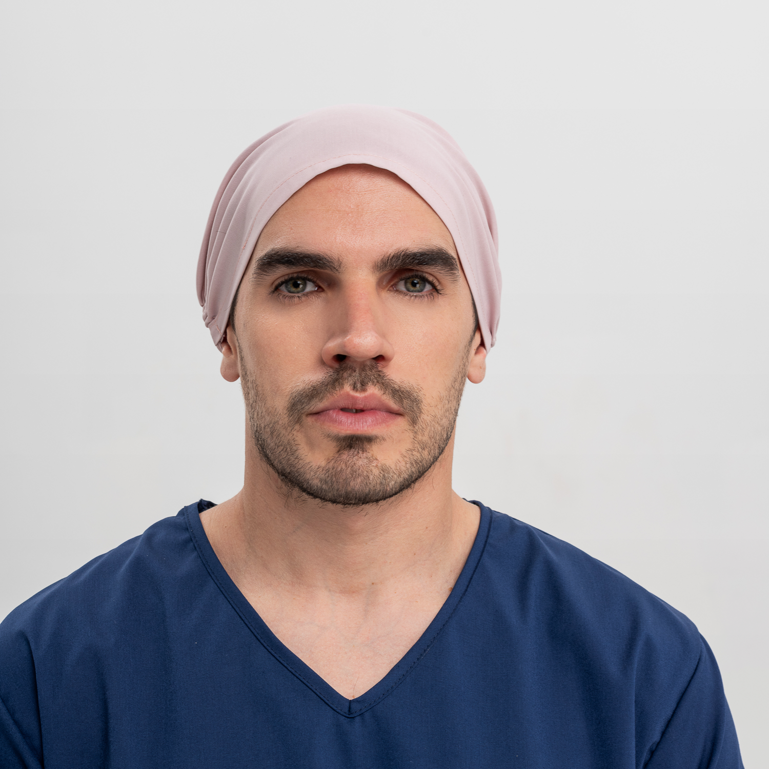 Cofia ajustable con botón Blush