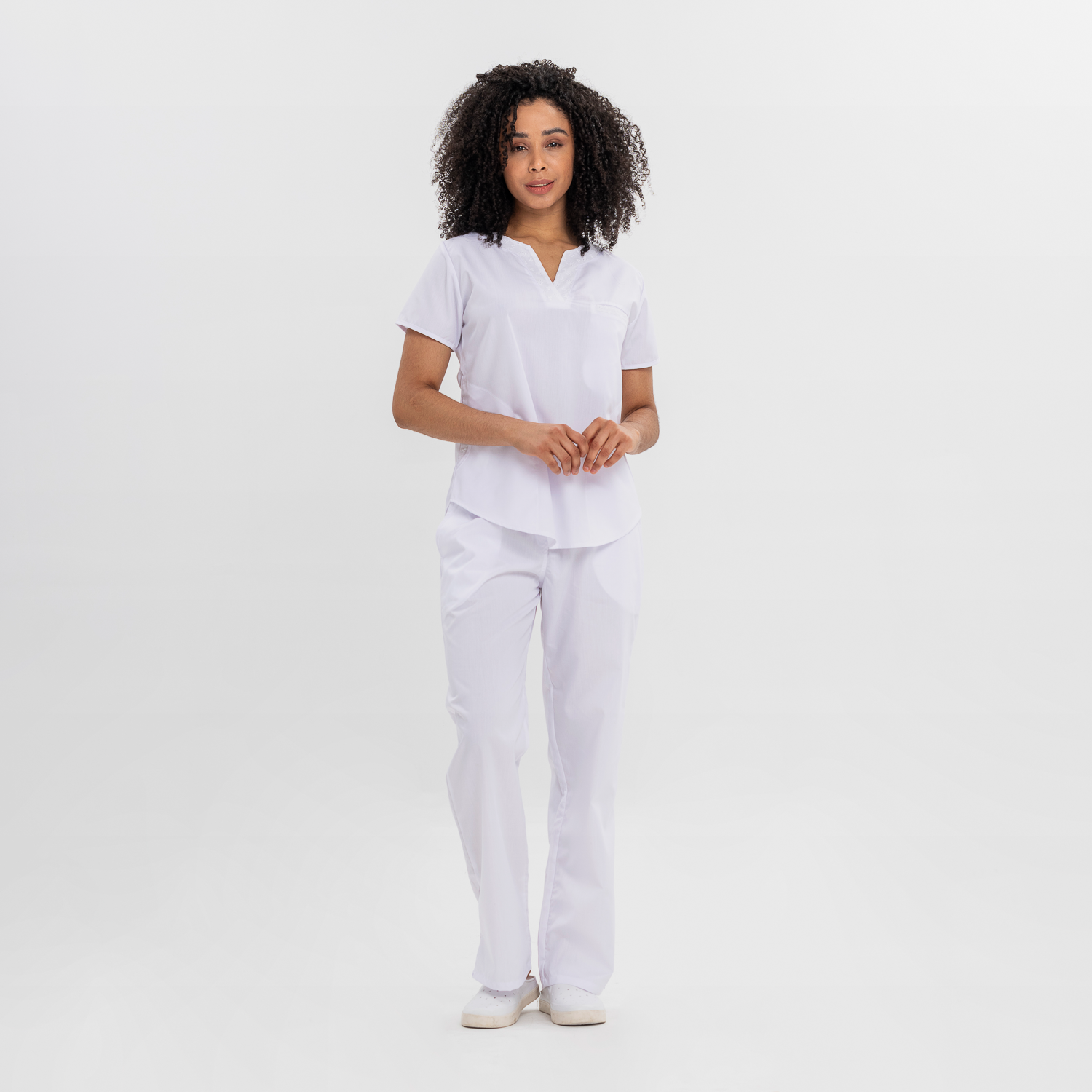 Tefi Poly Broderie blanco