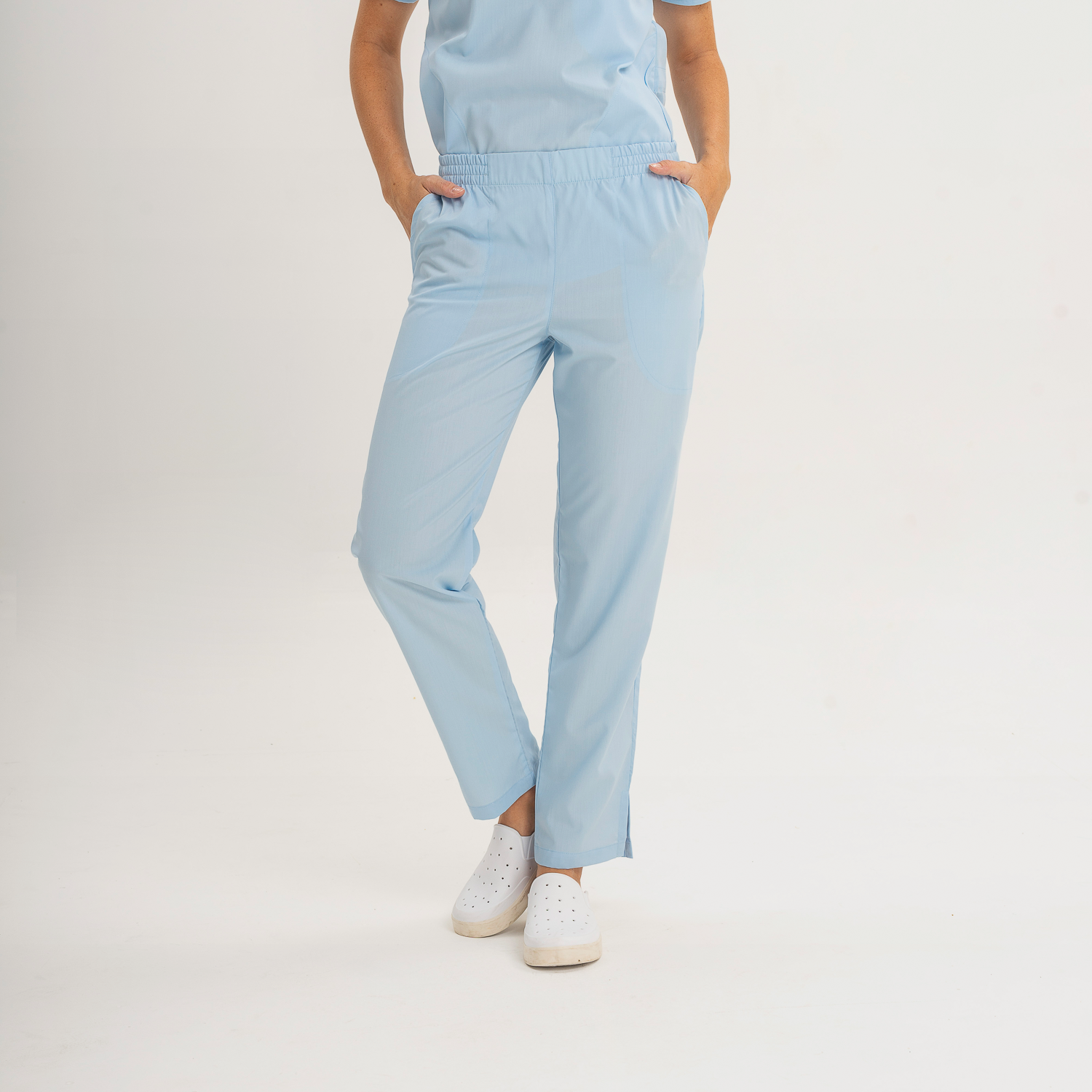 Pantalon Poly Amalia celeste