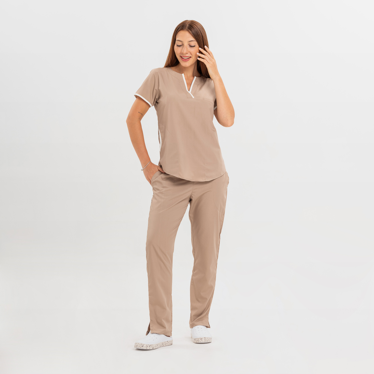 Ambo Tefi Poly angosto mocca