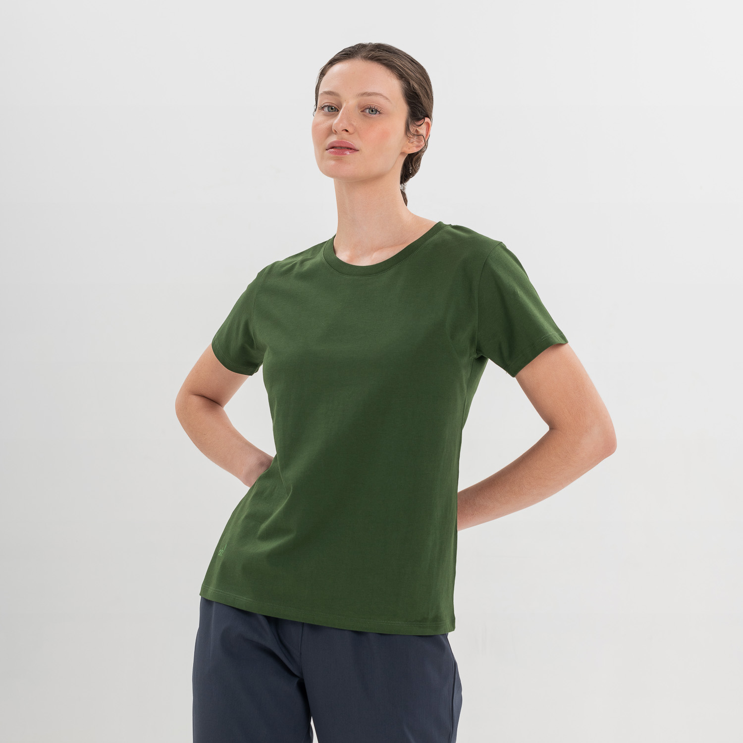 Remera Nitro verde militar (mujer)
