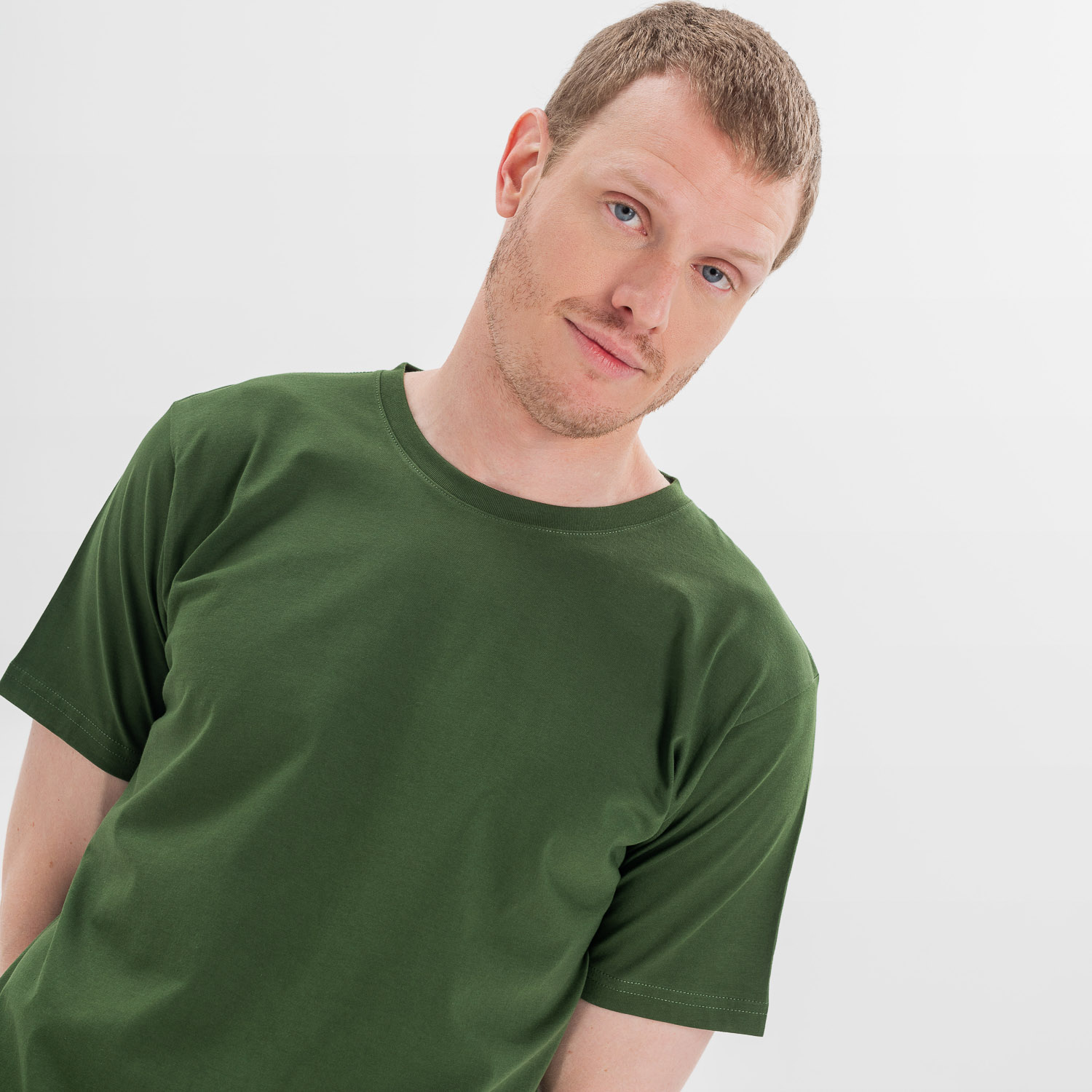 Remera Nitro verde militar (hombre)