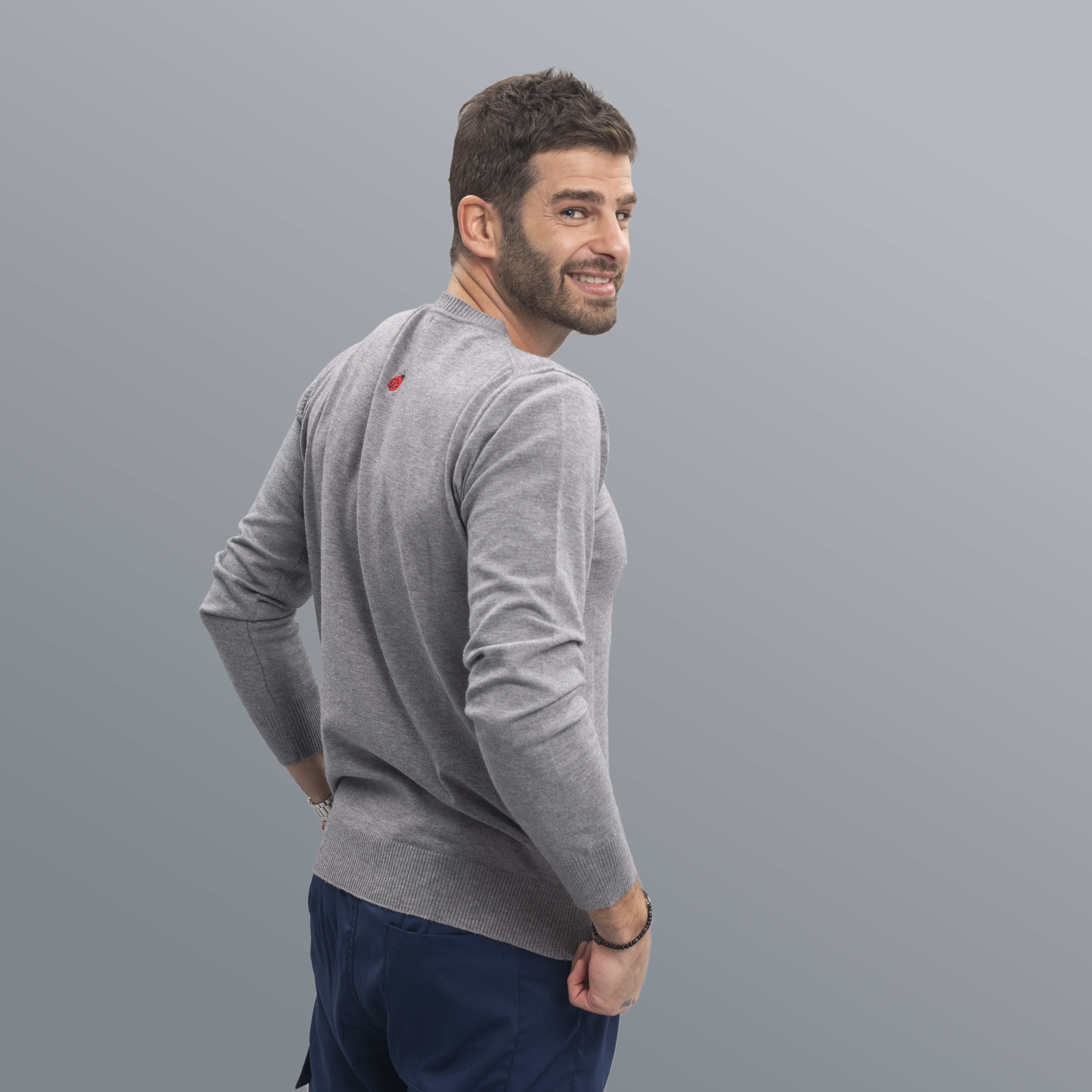 Sweater Red bug gris