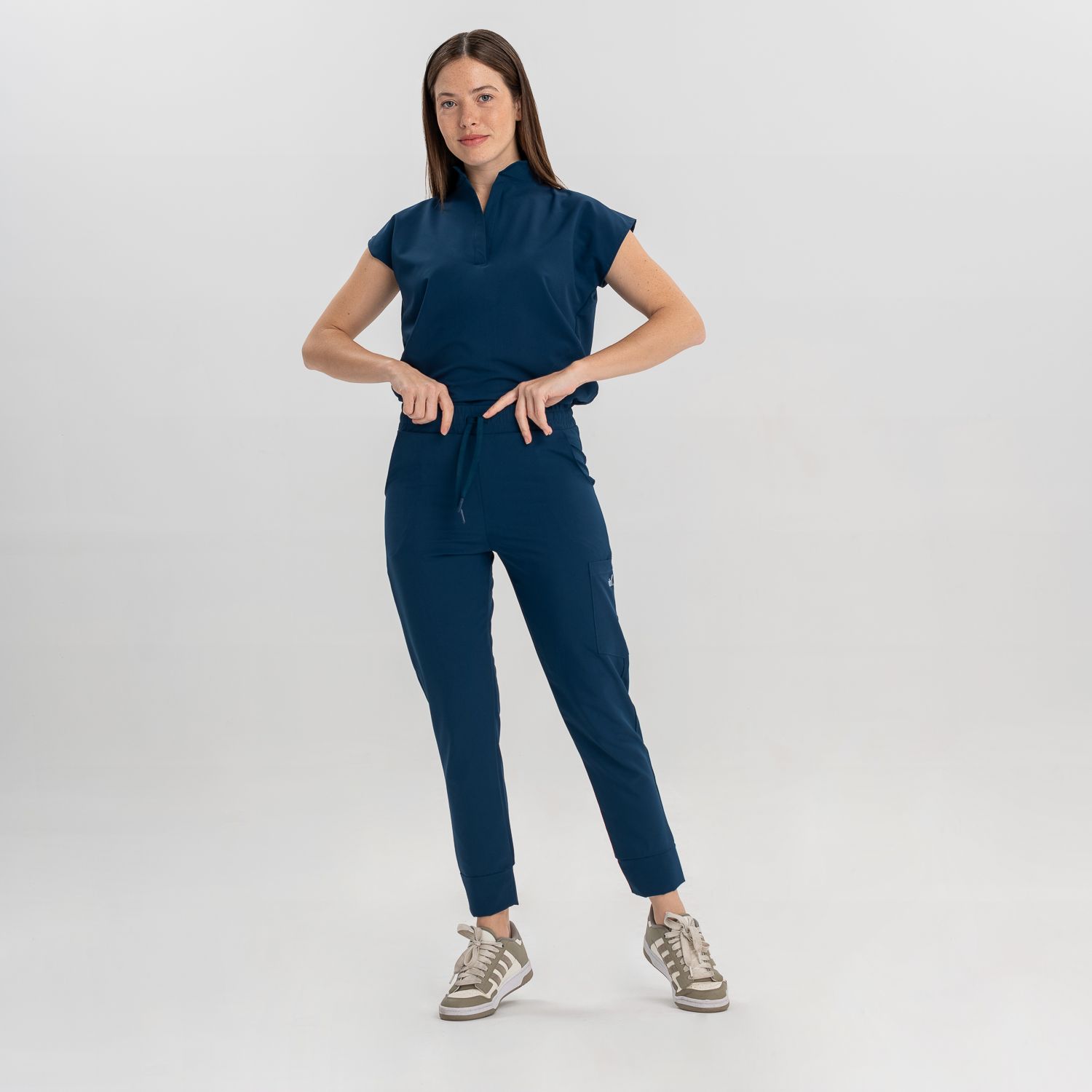 Ambo Juana Nova slim azul mediterraneo