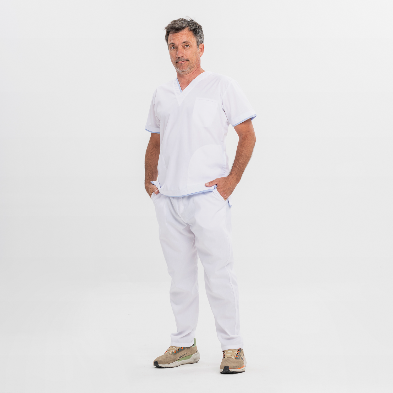 Gamma Poly classic blanco con celeste