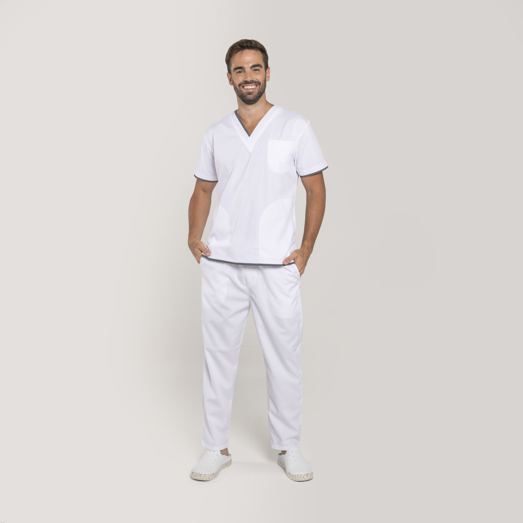 Gamma Poly classic blanco con denim